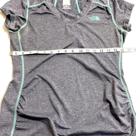 The North Face Gray and Teal Women's Top - Picture 4 of 4